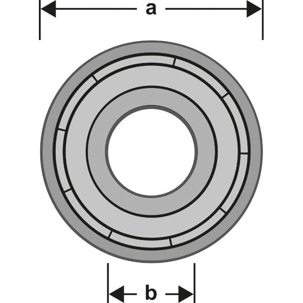 Bosch - Systemzubehör für Fräsen (Akku/elektrisch) Führungskugellager-Set, 2608629391 Expert for Wood
