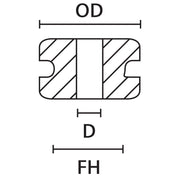 HellermannTyton - Durchführungstülle HV1608-PVC-GY-G1 − 250 Stück