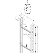 Niedax - Kabelleiter Steigetrasse STIC 86/1203 80x1280x6000mm − 6 Meter