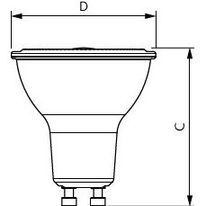 Philips Lighting - LED-Lampe/Multi-LED LED-Reflektorlampe PAR16 MAS LEDspot#30792600 GU10 827 dim.