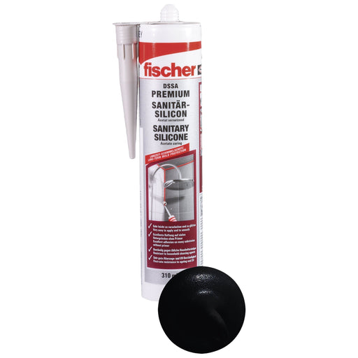 Fischer Deutschl - Dichtstoff Sanitärsilicon DSSA SW schwarz
