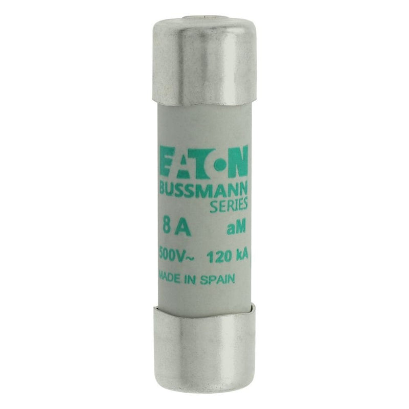 Eaton - Zylindrische Sicherung Sicherungseinsatz Nieders. CYL AM 14,#C14M8S 8A AC 500V 120kA − 10 Stück
