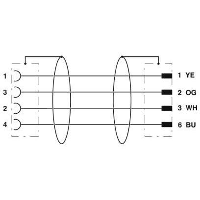Phoenix Contact - Konfektioniertes Sensor-Aktor-Kabel Netzwerkkabel NBC-FSD/ 2,0#1407533 − 1 Stück