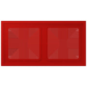 Jung - Abdeckrahmen Rahmen 2-fach LCZ 982 BF 227 rouge vermillon 31
