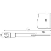 DEHN - Zubehör/Ersatzteile für Sicherheitsgeräte Schaber S 100 ZK MS B 100mm L 310mm