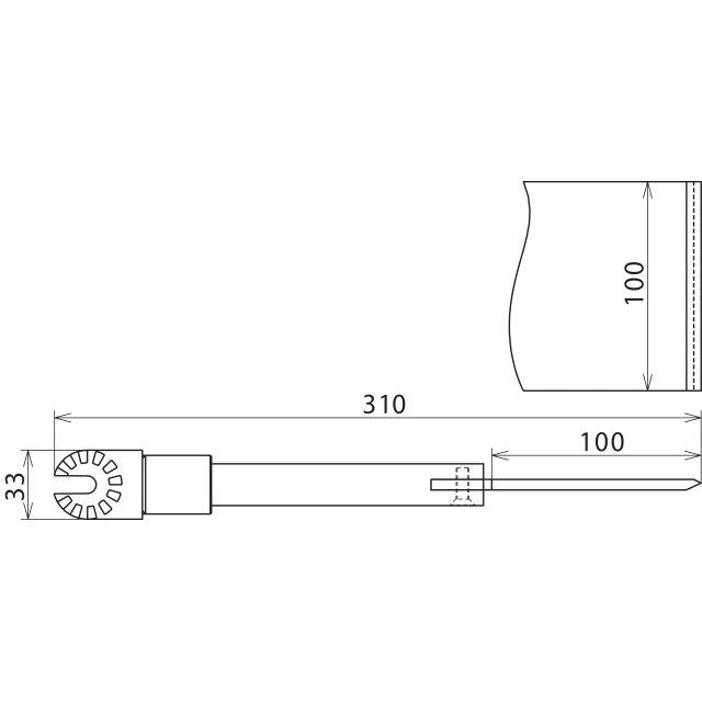 DEHN - Zubehör/Ersatzteile für Sicherheitsgeräte Schaber S 100 ZK MS B 100mm L 310mm