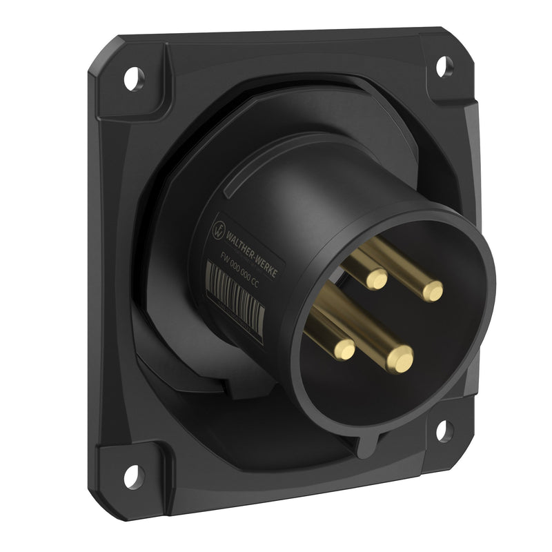 Walther Werke - CEE-Gerätestecker (IEC 60309) CEE NEO Anbaugerätestecker FW732407CC schräg 32A 4P 7h