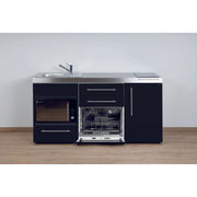 Stengel - Mini-Küche Miniküche Premiumline MPGSMOSSM170KSGSMlBr Schwarz matt