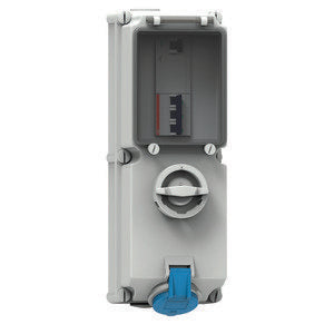 Bals Elektrotech - CEE-Steckdose abschaltbar, abgesichert (IEC 60309) Wandsteckdose abschaltbar 17322 verriegelt abgesich