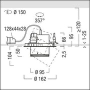Zumtobel Group - Downlight/Strahler/Flutlicht LED-Einbaustrahler V2-RM 1500 #62923920 940, ws
