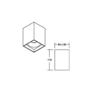 Brumberg Leuchten - Downlight/Strahler/Flutlicht Anbaumodul quadratisch 45104560