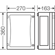 Hensel - Leergehäuse FP 0210 EB-Mass216x306x136mm