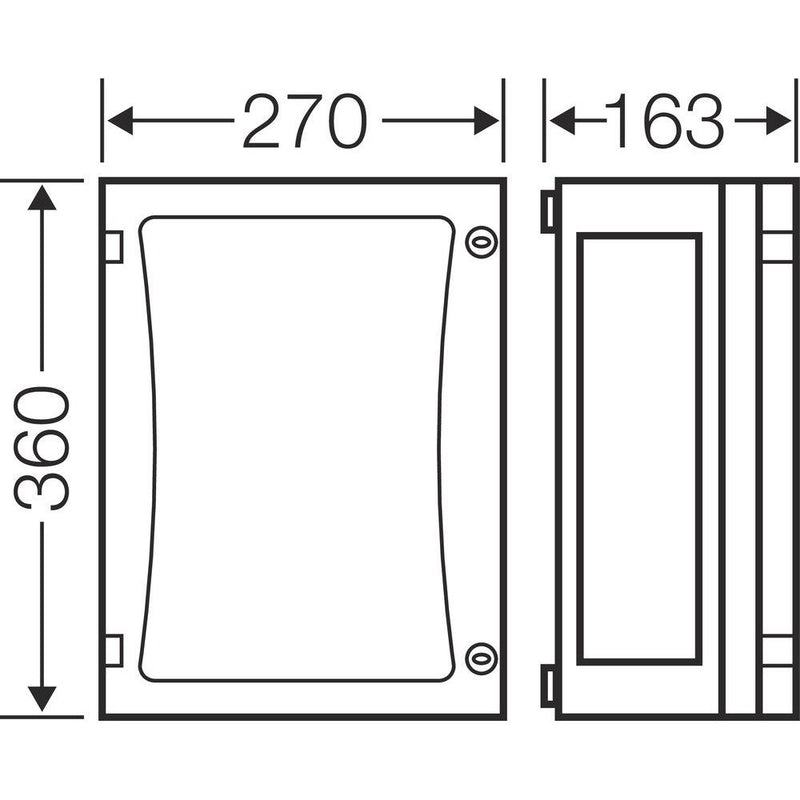 Hensel - Leergehäuse FP 0210 EB-Mass216x306x136mm