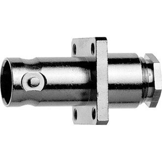 Telegärtner - Koax-Steckverbinder BNC-Kabeleinbaubuchse 100023401 50Ohm löt m.Flansch