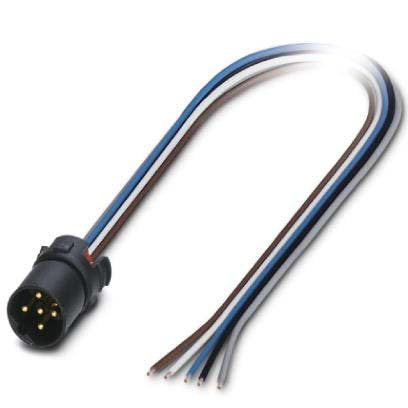 Phoenix Contact - Rundsteckverbinder, feldkonfektionierbar (Industriesteckverbinder) Kontaktträger SACC-MCI-M1 #1440759 mit 0,5m Litzen