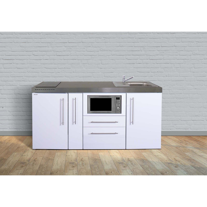 Stengel - Mini-Küche Miniküche Premiumline MPMSM180AMWIKFlBr2Sn Schwarz matt