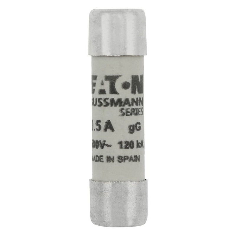 Eaton - Zylindrische Sicherung Sicherungseinsatz C10G0.5 0.5 A, AC 500 V − 10 Stück