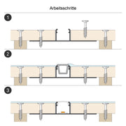 EVN Lichttechnik - Mechanisches Zubehör/Ersatzteile für Leuchten Profil m.Abdeckung APTB2AM300