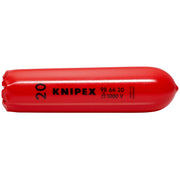 Knipex - Verschlusskappe für Kabelschutzrohre für Erdverlegung Selbstklemm-Tülle 98 66 20 100 mm