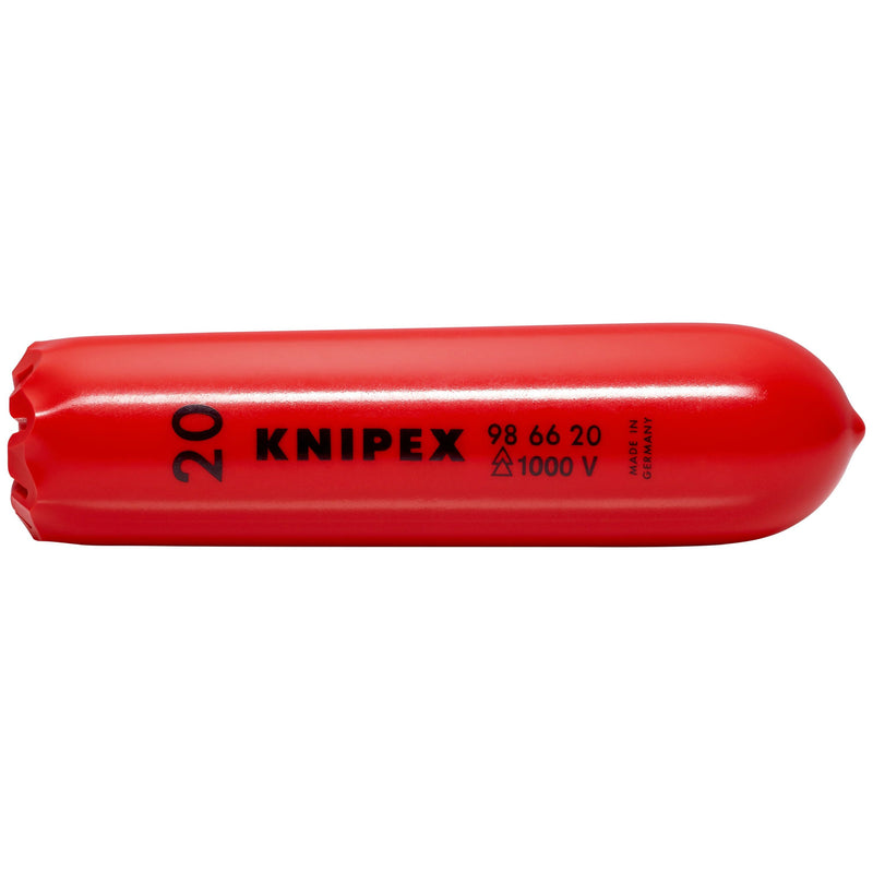 Knipex - Verschlusskappe für Kabelschutzrohre für Erdverlegung Selbstklemm-Tülle 98 66 20 100 mm