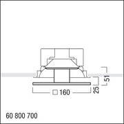 Zumtobel Group - Lichttechnisches Zubehör/Ersatzteile für Leuchten Dekoglas PANOS INF #60800700 AM Q140 L