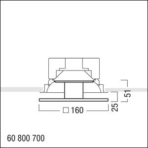 Zumtobel Group - Lichttechnisches Zubehör/Ersatzteile für Leuchten Dekoglas PANOS INF #60800700 AM Q140 L