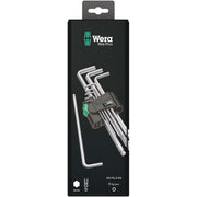 Wera - Innensechskantschlüsselset Winkelschlüsselsatz 073391 9-tlg,Hex-Plus
