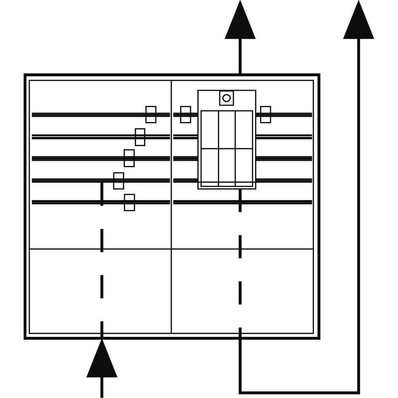 ABN - Anschlussschrank Einspeisegehäuse GAG2312N 5-polig 1x NH00