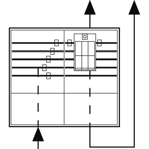 ABN - Anschlussschrank Einspeisegehäuse GAG2312N 5-polig 1x NH00
