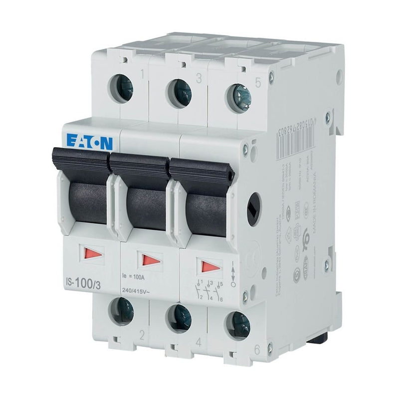 Eaton - Schalter für Reiheneinbau Hauptschalter IS-100/3 100A 3p