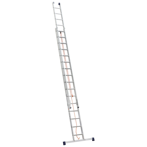 ILLER-LEITER - Sprossenleiter Seilzugleiter 2-tlg. 57018 2x18 Stufen