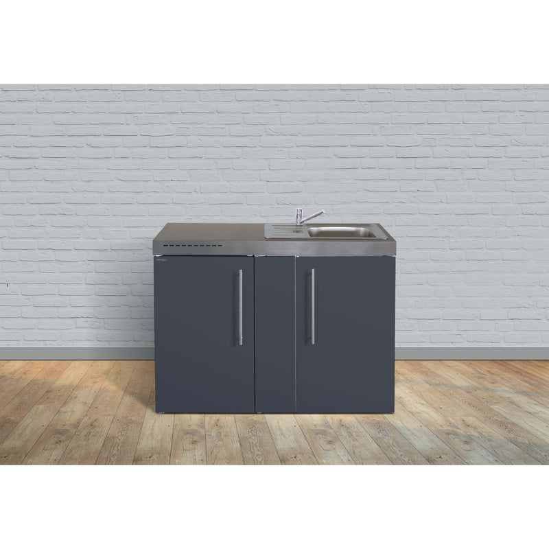 Stengel - Mini-Küche Miniküche Premiumline MPSG120KSGKFliBre Schiefergrau