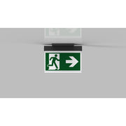RP-Technik - Sicherheitsleuchte LED-Rettungszeichenleuchte AIE009ML-AZ ZB + ML, anthrazit