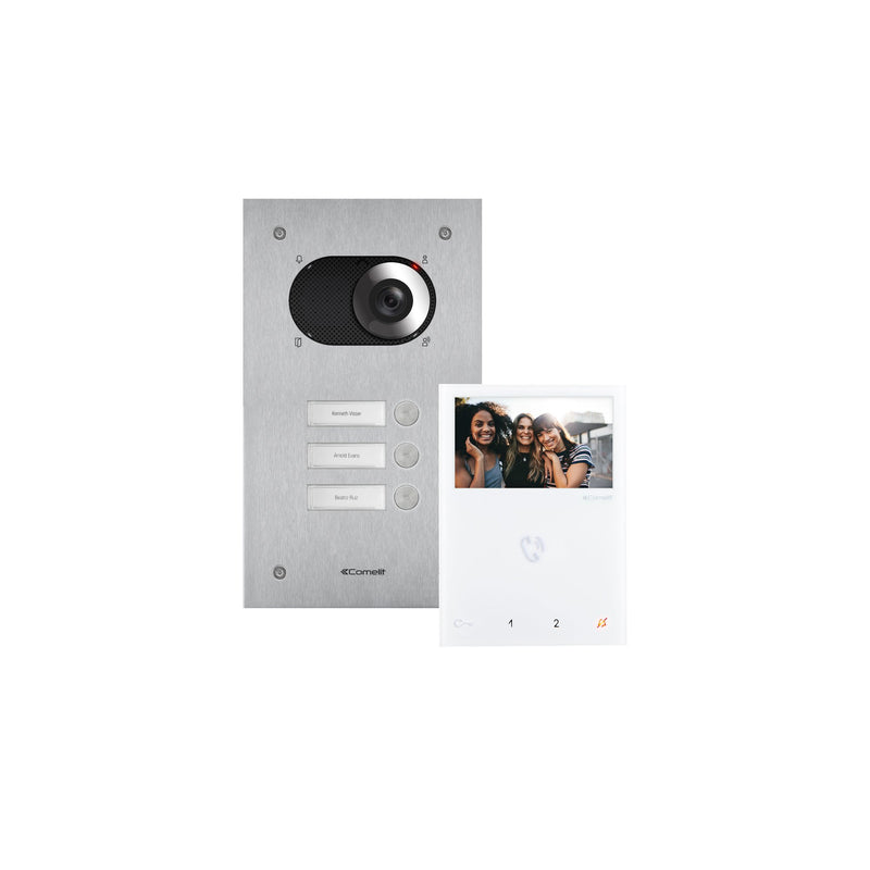 Comelit - Türsprech-Set Dreifamilienhauskit Switch KVS2003 1xMonitor Mini HF