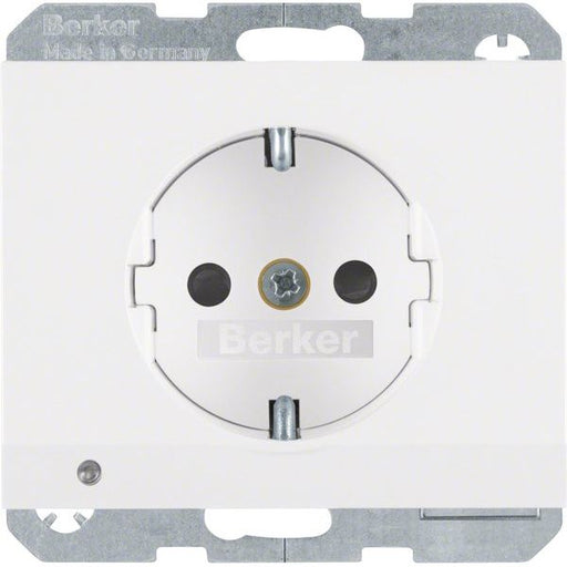 Berker - Steckdose SCHUKO-Steckdose pows/gl 41097009 LED-Orientierg-licht