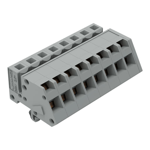 WAGO - Kabelsteckverbinder für Leiterplattensteckverbinder 1-Leiter Federleiste 731-508/008-000 CAGECLAMP 2,5mm²,gr − 50 Stück