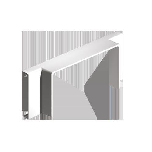 Unex - Anbau-Abzweigstück für Leitungsführungskanal T-Stück 73422-2 rws RAL9010 40x90 − 12 Stück by Unex
