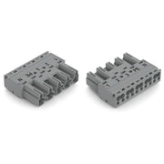 WAGO - Steckverbinder für steckbare Gebäudeinstallation Stecker 5-polig 770-255/062-000 Kod. B,grau − 50 Stück