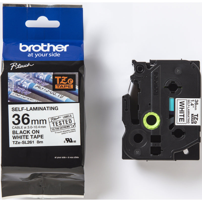 Brother - Verbrauchsmaterial für Telefax/Drucker/MFC Schriftband 36mm TZe-SL261 ws/sw selbstlamin.8m