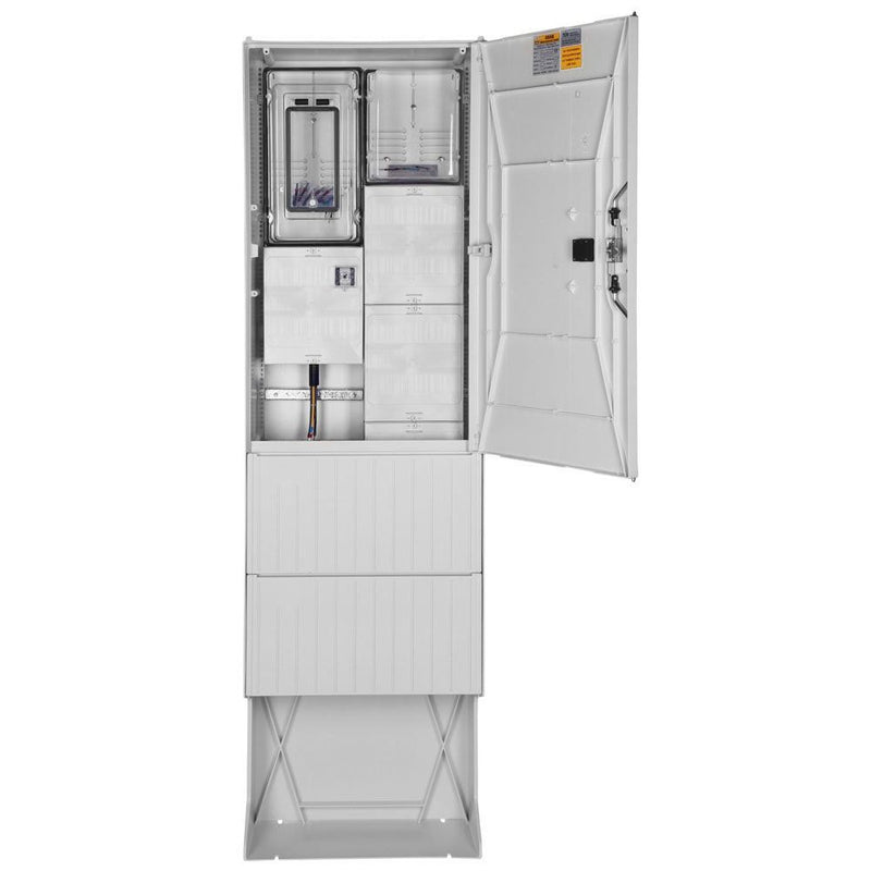 GSAB Elektrotechnik - Zähler-Komplettschrank Zähleranschlußsäule 03.00.1P1V6HSA mit Verteiler 6x13TE