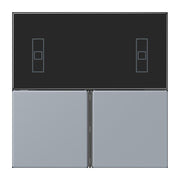 Jung - Abdeckung/Bedienelement für Installationsschalterprogramme Tastensatz 3fach LC 4093 TSA 257 gris clair 59