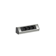 Bachmann - Mehrfachsteckdose CASIA Steckdosenleiste 2m 932.001 Edelstahl-Optik