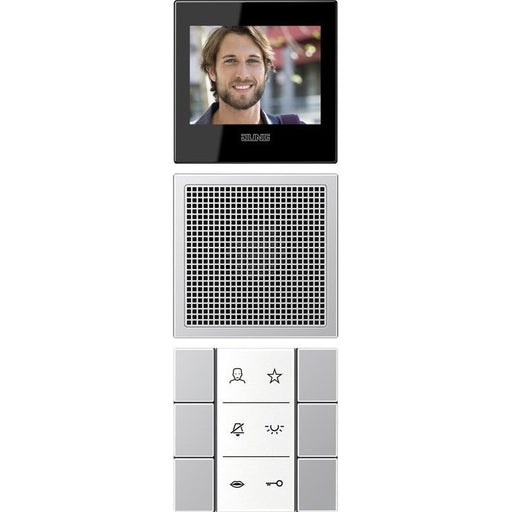 Jung - Innenstation für Türkommunikation Video-Innenstation SI VI AL 627 BSF+Folie+Kabel − 1 Stück by Jung

