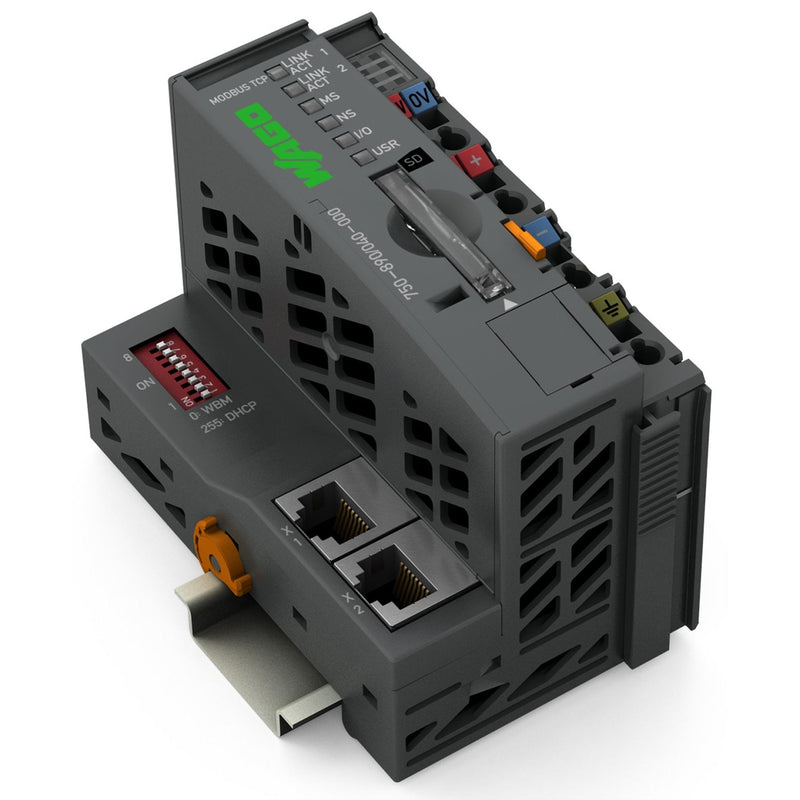 WAGO - SPS-Grundgerät Controller Modbus TCP 750-890/040-000 SD-Karten-Steckplatz
