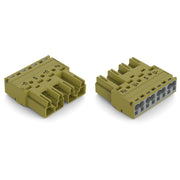 WAGO - Steckverbinder für steckbare Gebäudeinstallation Stecker 4-polig 770-274/071-000 Kod. B,hellgrün − 50 Stück
