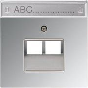 Jung - Einsatz/Abdeckung für Kommunikationstechnik Abdeckung gl.chr GCR 2969-2 NAUA für IAE/UAE-Dose