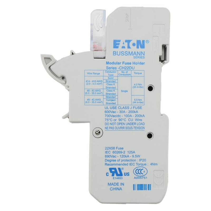 Eaton - Halter für zylindrische Sicherung Sicherungshalter CH223DMSU-F 125 A, AC 690 − 2 Stück