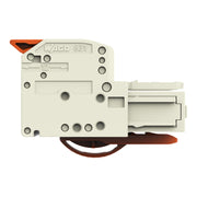 WAGO GmbH & Co. KG - Ein- und mehrpolige Klemmenleiste 1-Leiter-Federleiste 831-1106/322-000 Push-inCAGECLAMP,lgr − 12 Stück