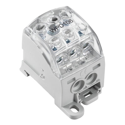Weidmüller - Durchgangs-Reihenklemme Hauptleitungsabzweigklemme WPD 106 #1562210000 1X70/2X25+3X16 GY