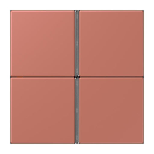 Jung - Abdeckung/Bedienelement für Installationsschalterprogramme Tastensatz 4fach LC 404 TSA 236 terre sienne brique